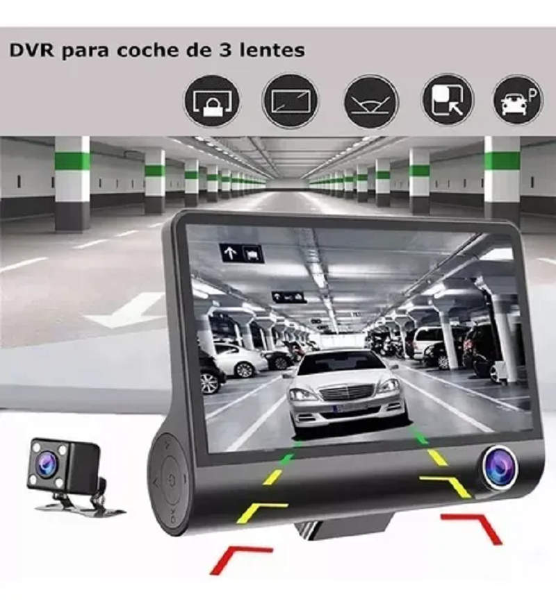 Miniatura 3 de Espejo Retrovisor De Triple Lente carro